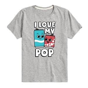 Boys' - Instant Message - I Love My Pop Short Sleeve Graphic T-Shirt - 1 of 4