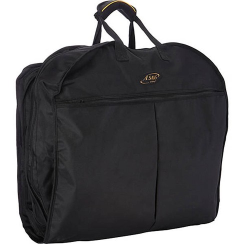 A.saks Deluxe Expandable Tri Fold Carry On Garment Bag, Black : Target