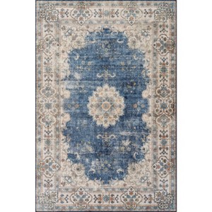 Nuloom Teja SplashGuard Persian Medallion Machine Washable Area Rug - 1 of 4