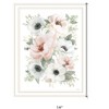 HomeRoots Peony Floral Block White Framed Print Wall Art - 3 of 4