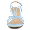 Allegra K Women's Strappy Slingback Kitten Heels Sandals - 2 of 4