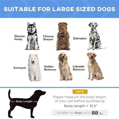 Munora Elevated Dog Bed - XXL 48"x36.25" Pet Cot for Dogs Up to 110 lbs, Portable with Travel Bag, Dark Blue