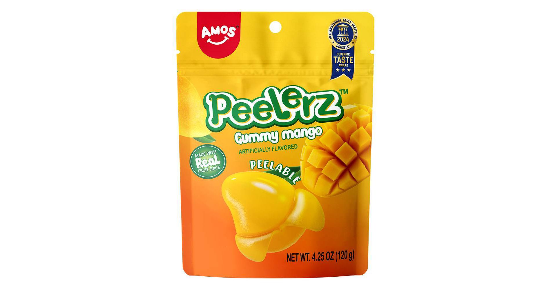 AMOS Peelerz TM Gummy Mango 4.25oz