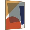 Amanti Art 32" x 42" Layered Retro Modern Shapes in Bright Colors by The Creative Bunch Studio Framed Canvas Art - 2 of 4