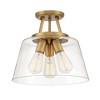 Savoy House Calhoun 3 - Light Semi-Flush Mount in  Matte Black - 3 of 4