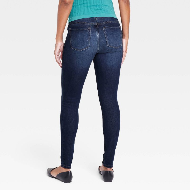 Over The Belly Dark Wash Skinny Maternity Jeans - Isabel Maternity by Ingrid & Isabel™ Dark Wash , 2 of 6
