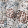 Washable Area Rugs, Non-Slip Neutral Vintage Distressed Soft Rug, Low Pile Stain-Resistant Carpet, Indoor Foldable Print Floor Mat - 3 of 4