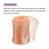 Unique Bargains Gift Wrapping Wide Sheer Wired Pastel Shimmer Iridescent Chiffon Ribbons 1 Pc - 3 of 4