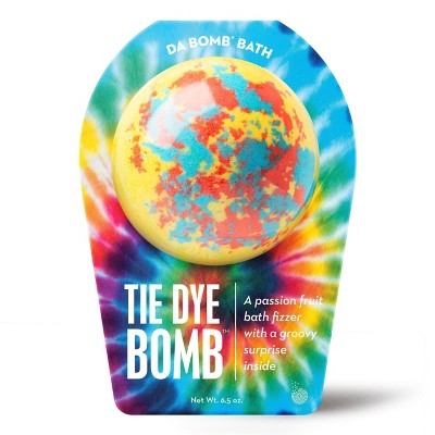 Da Bomb Bath Fizzers Tie-Dye Yellow Bath Bomb - 6.5oz