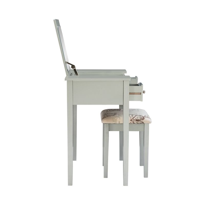 Butterfly Vanity and Stool - Linon, 6 of 20