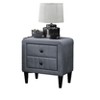 NicBex Velvet Nightstand with 2 Drawers,Modern Small Side Table for Small Space Bedside Table with Wood Legs for Bedroom,Living Room - 2 of 4