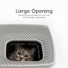 IRIS USA Premium Top Entry Cat Litter Box Litter Particle Catching Cover and Privacy Walls with Scoop - image 3 of 4