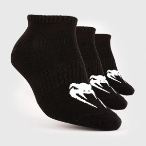 Venum Classic Footlet Socks 3-Pack - Black/White - 1 of 2
