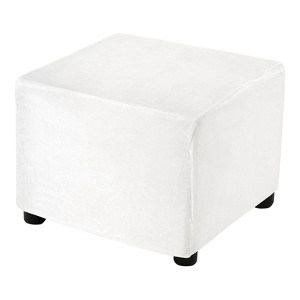 Unique Bargains Elastic Living Room Bedroom Square Foot Stool Cover - 1 of 4