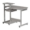PAGED Modern Computer Desk with Metal Legs, Home Office Desk with Storage Shelves and Keyboard Panel for Office, Study - 4 of 4