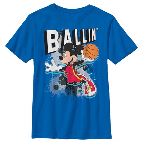 Blue mickey store mouse t shirt