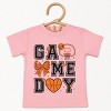 The Juniper Shop Basketball Game Day Coquette Toddler Short Sleeve Tee - 2 of 4