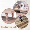 PAGED Modern Industrial Coffee Table Two-Tone Wood Center Table with Floating Top Design for Living Room - 2 of 4