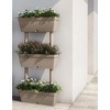 vidaXL Garden Planter 3 pcs 39.4" Taupe - 2 of 4