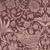William Morris at Home Strawberry Thief Fibrous Burgundy Wallpaper - 4 of 4