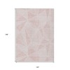 Blush And Pink Geometric Washable Indoor Outdoor Area Rug - 3 of 4