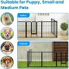 Gulches 8 - Panel Heavy Duty Pet Fence - 24" Tall for Small Dogs, Black, Ideal for Yard, Travel & Camping - 3 of 4
