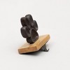 TopComfy Decorative Object Marble and Shiny Polish Woof Stocking Holder Stylish Accent for Holiday Decor, Black, 4.75"*5"*4.5" - 3 of 4