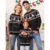 Christmas Sweater Long Sleeve Crew Neck Knitted Pullover Reindeer for Kids - 4 of 4