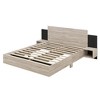 KTMBDW Floating Bed Frame Queen/King Size with Smart LED Lights and Bedside Nightstand, Wooden Platform Bed, Easy Assembly, No Box Spring Needed - 4 of 4