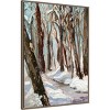 Amanti Art 28"x38" Woods in Winter by Sandra Lafrate Framed Canvas Wall Art - 2 of 4
