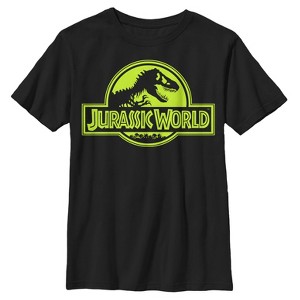 Boy's Jurassic World Retro T. Rex Logo T-Shirt - 1 of 4