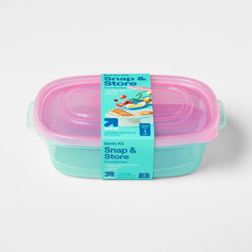 Rectangle Food Storage Container with Tray - 49oz - up&up™