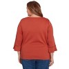 Tossed Floral Flutter Sleeve Top - 2 of 4