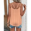 Women's Tank Tops Eyelet Embroidery Textured Cami Tops Spaghetti Strap Tops Scoop Neck Sleeveless Tops Beach Outfits - 2 of 4