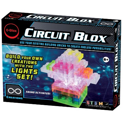 E-Blox Circuit Blox Lights Starter, Circuit Board Building Blocks Sets