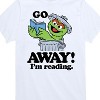 Boys' - Sesame Street - Oscar Go Away Im Reading Short Sleeve Graphic T-Shirt - 2 of 4