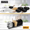 MaseiKar Expandable Pot Lid Organizer, Pots and Pans Lid Rack, Adjustable Pot Lid Holders - 4 of 4