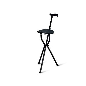 MPM Lightweight Folding Cane with Seat, Walking Stick, Walking Cane, Crutch Chair, Travel Aid