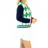 Women's Argyle Cardigan Sweater - Southern Grace - 2 of 3