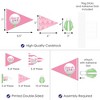 Big Dot of Happiness Golf Girl - Triangle Pink Birthday Party or Baby Shower Photo Props - Pennant Flag Centerpieces - Set of 20 - 3 of 4