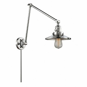 Railroad - 1 Light Double Extension Swing Arm Wall Sconce In Traditional Style-30 Inches Tall and 8 Inches Wide - 1 of 1