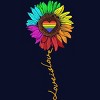 Adult Design By Humans Love Is Love Daisy Rainbow Pride By KangThien T-Shirt - 2 of 2