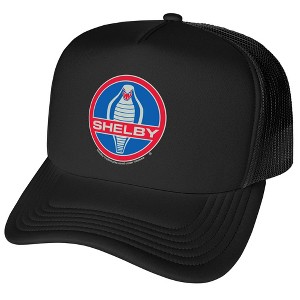 Shelby Cobra Vintage Logo Foam Trucker Cap Black - 1 of 4