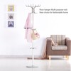 YIYIBYUS Freestanding Hat Coat Rack Metal Tube Frame and Polished Marble Base - 2 of 4