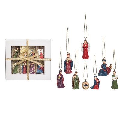 C&F Home Red Nativity Figurine, Set of 8