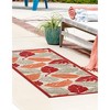 Unique Loom    Outdoor Botanical Augusta Area Rug - 3 of 4