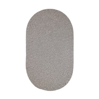 Colonial Mills Milton Houndstooth Tweed Rug - Black 5' x 8'