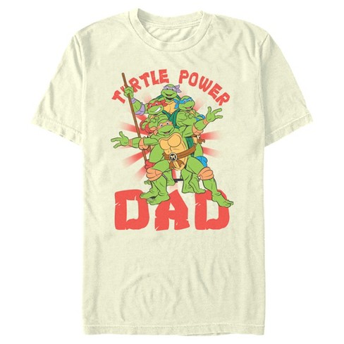 Men's Teenage Mutant Ninja Turtles Power Dad Turtle Brothers T-Shirt -  Beige - 2X Large