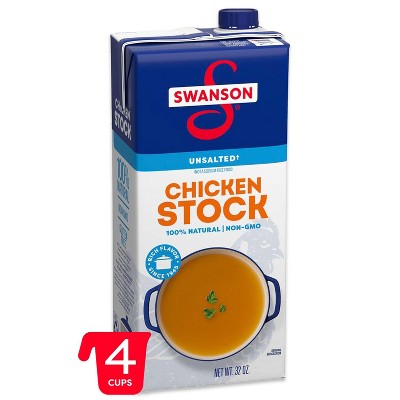 Swanson 100% Natural Gluten Free Unsalted Chicken Cooking Stock - 32 fl oz