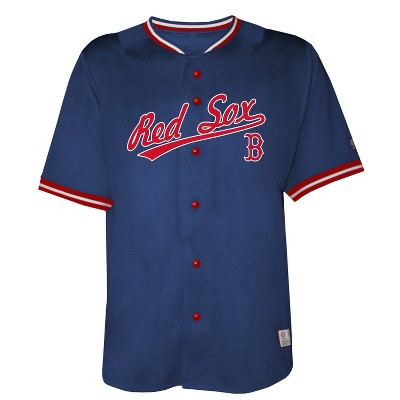 boston red sox button down jersey